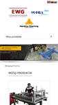 Mobile Screenshot of euroweldgroup.lt